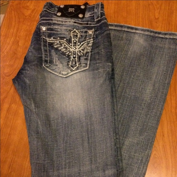 ●SOLD ON MERC● Miss Me Jeans boot cut- 34 inseam - Picture 2 of 14